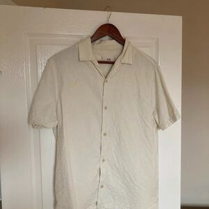 Men's Cream Button Down Shirt